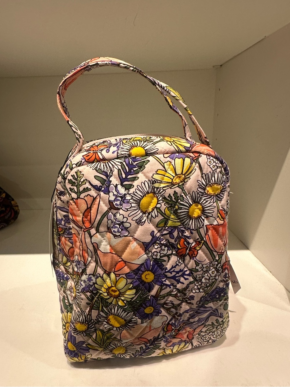 Vera Bradley Pink Wildflowers Butterfly Lunch Bag Insulated New - Picture 10 of 11
